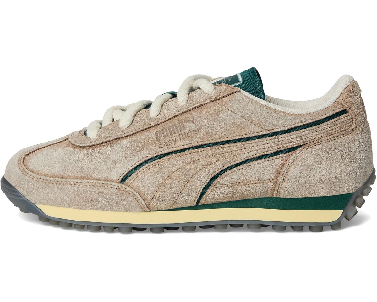 Men's PUMA Easy Rider Squid Game Shoes Alpine Snow/Dark Myrtle/Club Red