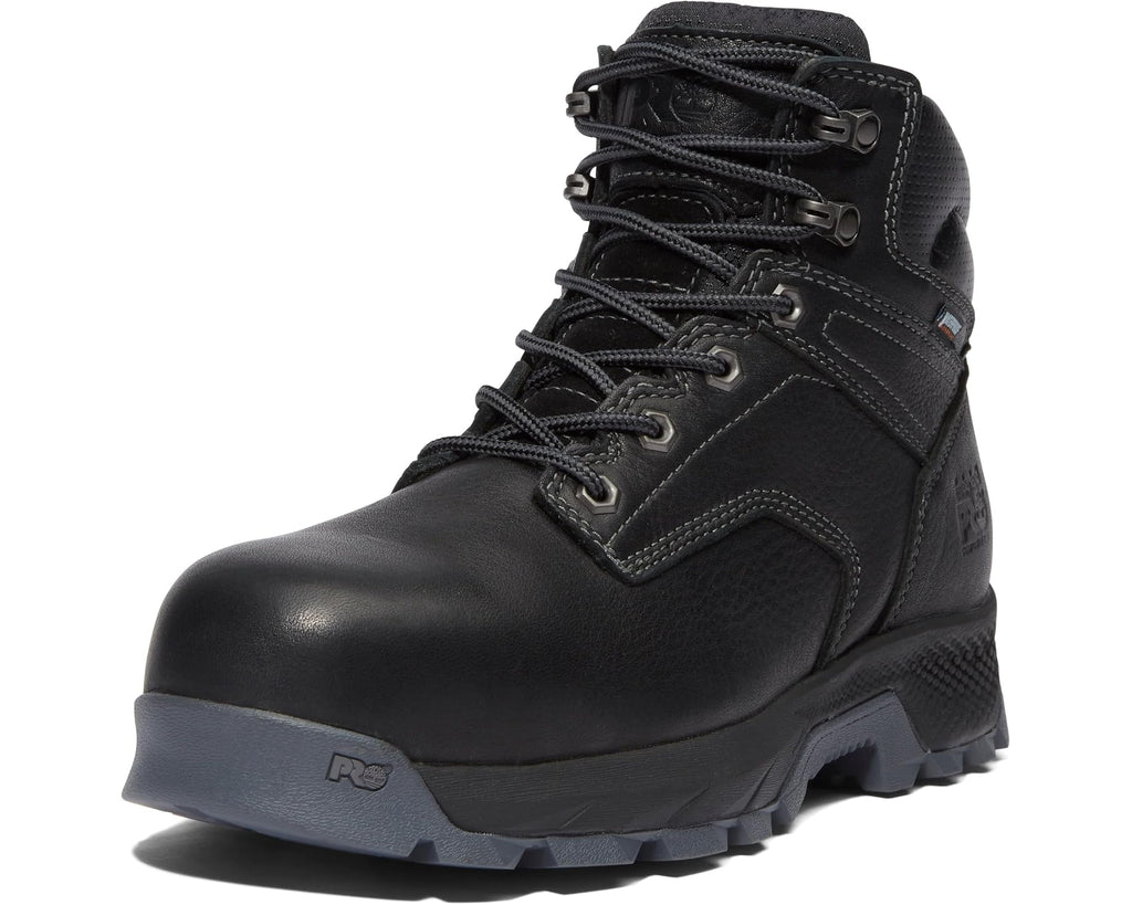 Men's Timberland PRO TITAN EV 6 Composite Safety Toe Waterproof Black Rustler