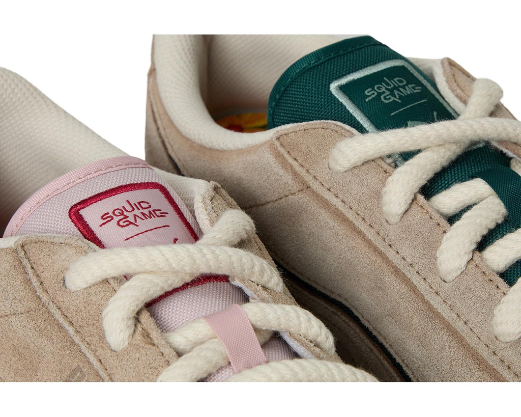 Men's PUMA Easy Rider Squid Game Shoes Alpine Snow/Dark Myrtle/Club Red