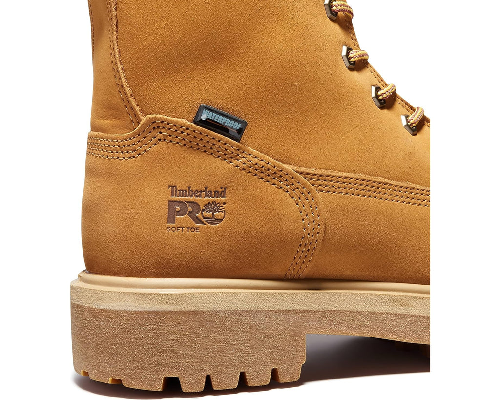 Men's Timberland PRO Direct Attach Waterproof 8 Soft Toe Wheat-2024 NEW