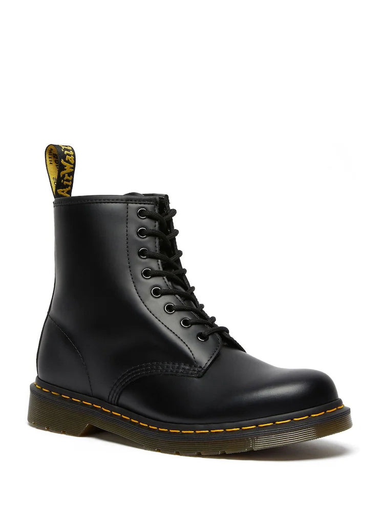 Dr. Martens Black 1460 Smooth Lace-Up Leather Boots