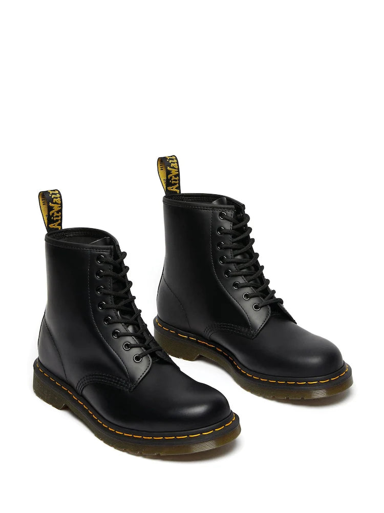 Dr. Martens Black 1460 Smooth Lace-Up Leather Boots